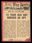1965 A & BC England Civil War News #25   Hanging the Spy Back Thumbnail