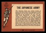 1965 A & BC Battle #71   The Japanese Army Back Thumbnail