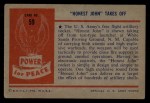 1954 Bowman Power for Peace #59   Honest John Takes Off Back Thumbnail