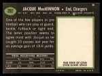 1969 Topps #202  Jacque MacKinnon  Back Thumbnail