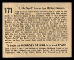 1938 Horrors of War #171   Little Devil Learns Jap Military Secrets Back Thumbnail