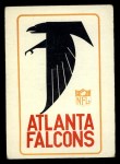 1966 Philadelphia #1   Falcons Logo Front Thumbnail