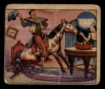 1949 Bowman Wild West #6 E  Pony in the Parlor Front Thumbnail