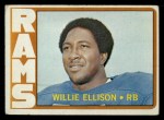 1972 Topps #62  Willie Ellison  Front Thumbnail