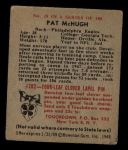 1948 Bowman #25  Pat McHugh  Back Thumbnail