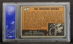 1962 Topps / Bubbles Inc Mars Attacks #1 The Invasion Begins Back Thumbnail