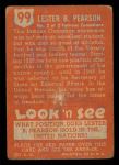 1952 Topps Look 'N See #99  Lester Pearson  Back Thumbnail