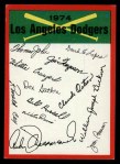 1974 Topps Red Team Checklist   Dodgers Team Checklist Front Thumbnail