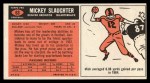 1965 Topps #63  Mickey Slaughter  Back Thumbnail