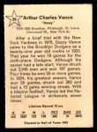 1961 Golden Press #26  Dazzy Vance     Back Thumbnail