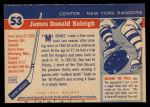 1954 Topps #53  Don Raleigh  Back Thumbnail