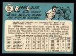 1965 Topps #324  Bobby Locke  Back Thumbnail