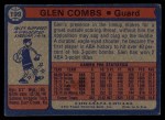 1974 Topps #199  Glen Combs  Back Thumbnail