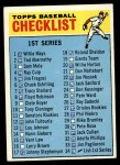 1966 Topps #34 Checklist 1 Front Thumbnail