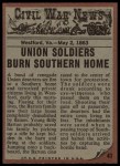 1962 Topps Civil War News #41   Protecting His Family Back Thumbnail