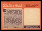 1970 Topps #218  Walter Rock  Back Thumbnail