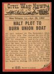 1965 A & BC England Civil War News #17   The Flaming Raft Back Thumbnail