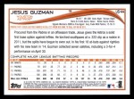 2014 Topps Update #44  Jesus Guzman   Back Thumbnail