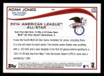 2014 Topps Update #198   -  Adam Jones  All-Star Back Thumbnail