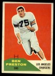 1960 Fleer #8  Ben Preston  Front Thumbnail