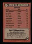 1986 Topps #711   -  Jeff Reardon All-Star Back Thumbnail