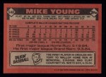 1986 Topps #548  Mike Young  Back Thumbnail
