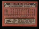 1986 Topps #309  John Shelby  Back Thumbnail