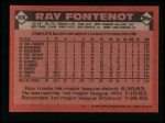 1986 Topps #308  Ray Fontenot  Back Thumbnail