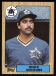 1987 Topps #271  Mike G. Brown  Front Thumbnail