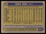 1987 Topps #469  Mike Diaz  Back Thumbnail