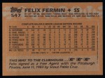 1988 Topps #547  Felix Fermin  Back Thumbnail