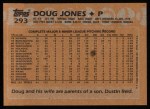 1988 Topps #293  Doug Jones  Back Thumbnail