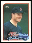 1989 Topps #672  Allan Anderson  Front Thumbnail