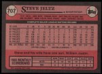 1989 Topps #707  Steve Jeltz  Back Thumbnail