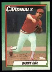 1990 Topps #184  Danny Cox  Front Thumbnail