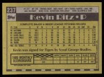 1990 Topps #237  Kevin Ritz  Back Thumbnail