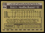 1990 Topps #657  Terry Mulholland  Back Thumbnail