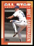1990 Topps #393   -  Bret Saberhagen All-Star Front Thumbnail