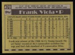 1990 Topps #470  Frank Viola  Back Thumbnail