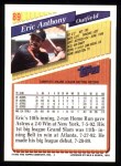 1993 Topps #89  Eric Anthony  Back Thumbnail