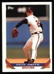Jeff Blauser Atlanta Braves 1993 Topps SS 2B 2nd Base #552 MLB Baseball Vtg  90s