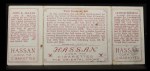 1912 T202 Hassan - Art Fromme / Larry McLean Tom Jones At Bat Back Thumbnail