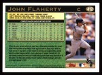 1997 Topps #412  John Flaherty  Back Thumbnail