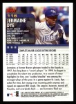 2000 Topps #116  Jermaine Dye  Back Thumbnail