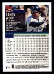 2000 Topps #247  Randy Winn  Back Thumbnail