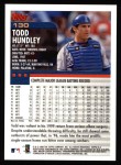 2000 Topps #130  Todd Hundley  Back Thumbnail