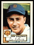 1952 Topps REPRINT #104  Don Kolloway  Front Thumbnail