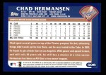 2003 Topps #508  Chad Hermansen  Back Thumbnail