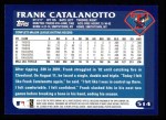 2003 Topps #514  Frank Catalanotto  Back Thumbnail