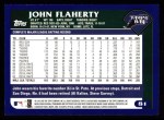 2003 Topps #81  John Flaherty  Back Thumbnail